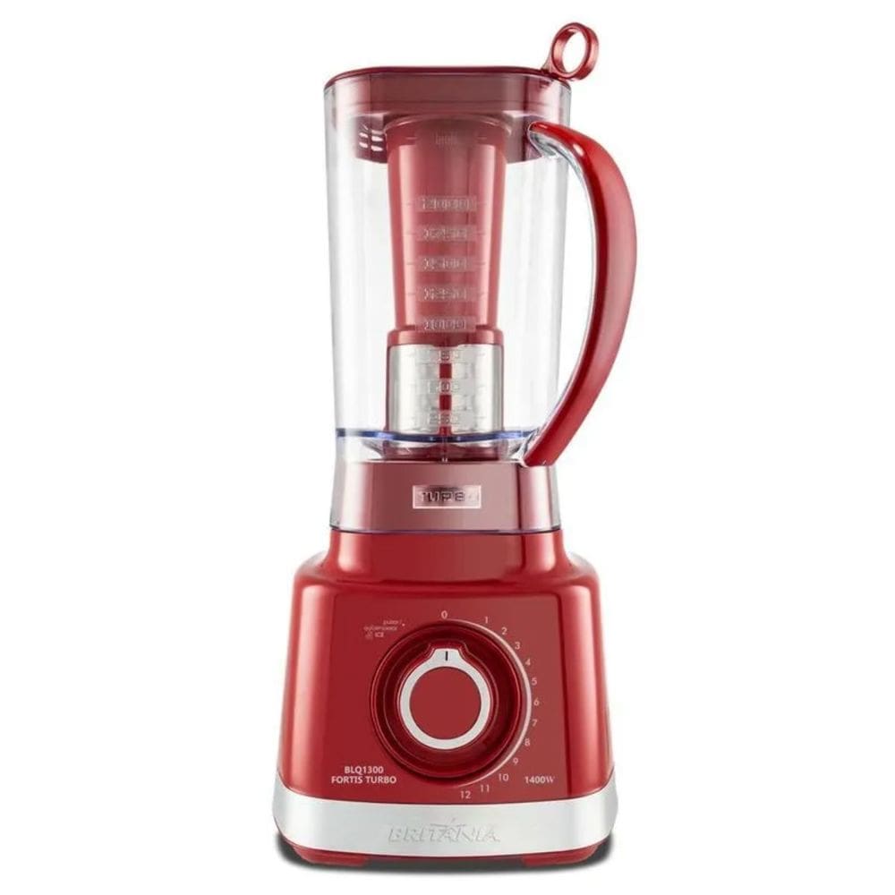 Liquidificador Fortis Turbo 3L Potência 1200w 12 Velocidades Função Ice Pulsar Autolimpeza Britânia
