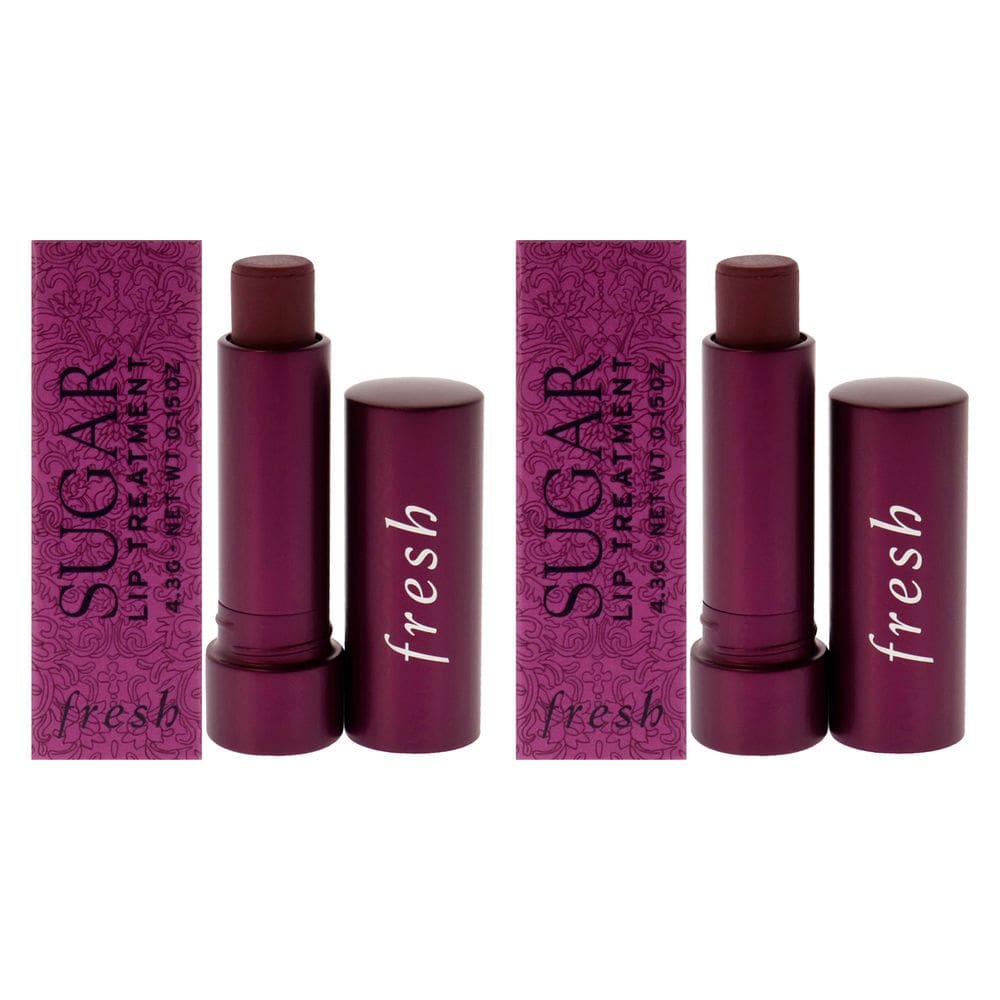 Bálsamo labial Fresh Sugar Berry, 24 horas de hidratação, pacote com 2