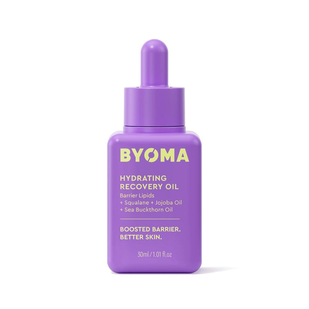 Óleo facial BYOMA Hydrating Recovery com esqualano 30mL de reparo de barreira