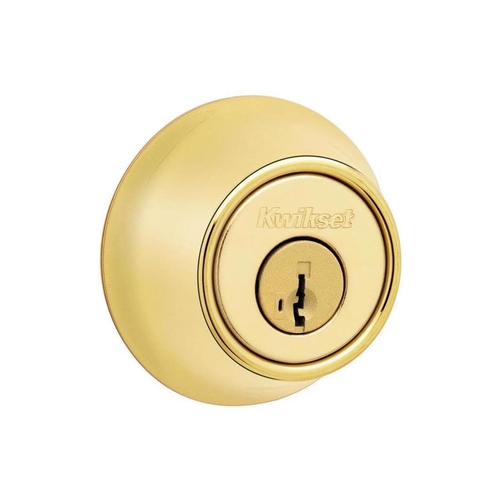 Cilindro único de latão polido Lock Kwikset SmartKey