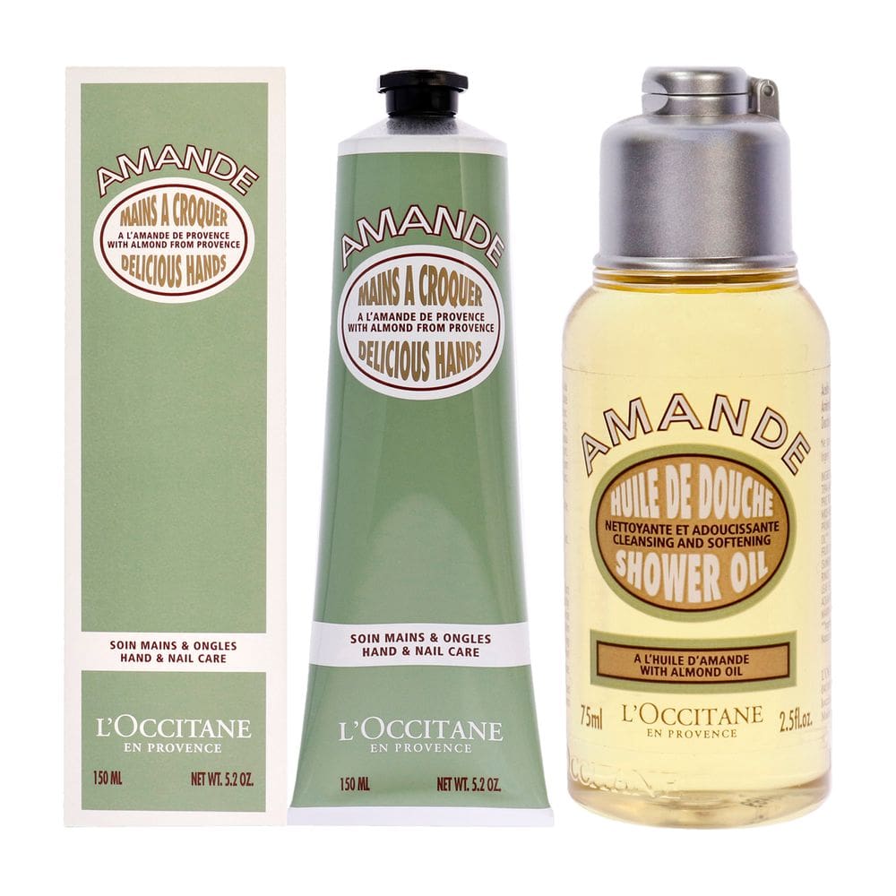 Kit de óleo de banho e creme para mãos Loccitane Ammond Scent