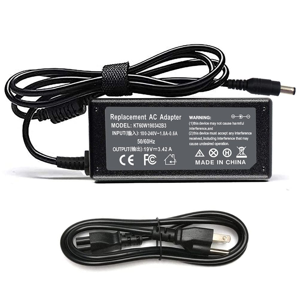 Carregador de laptop ZAYAUPVL 65W 19V 3.42A para Toshiba Satellite