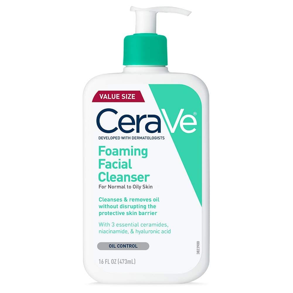 Limpador facial CeraVe Foaming Daily Face Wash 473ml oleoso