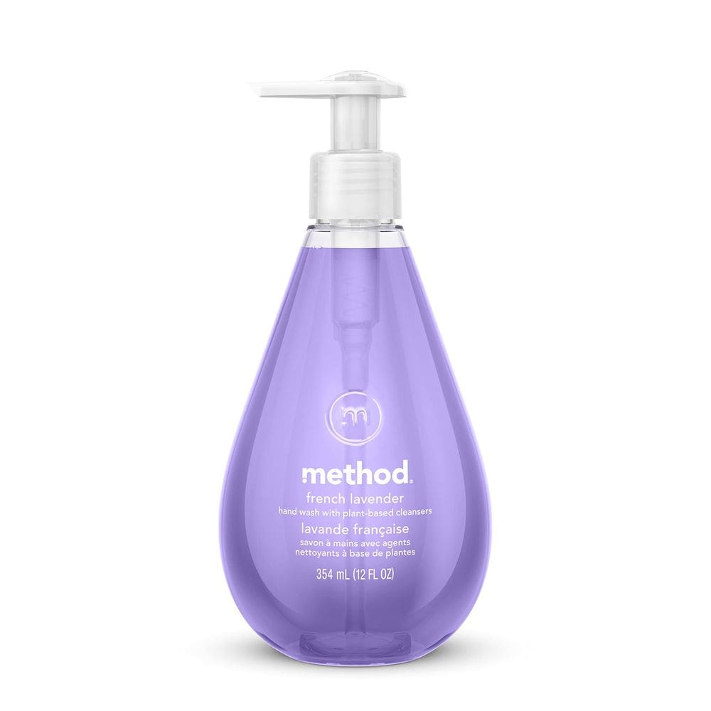 Método de lavagem das mãos: gel de lavanda francesa 355 ml, biodegradável