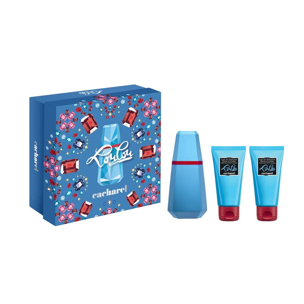 Conjunto de perfume de presente Cacharel LOU para mulheres, 3 peças