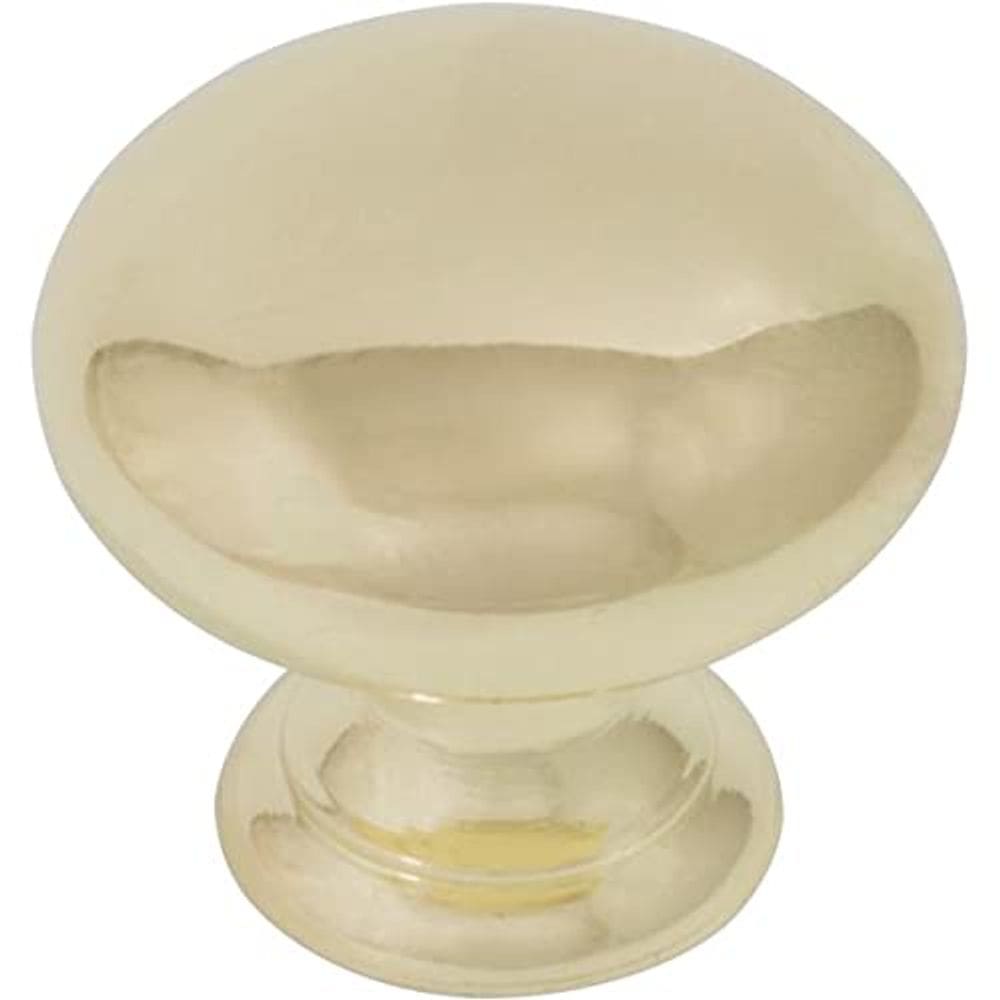 Maçaneta de porta de armário Stone Harbor Hardware de 3,2 cm em latão polido