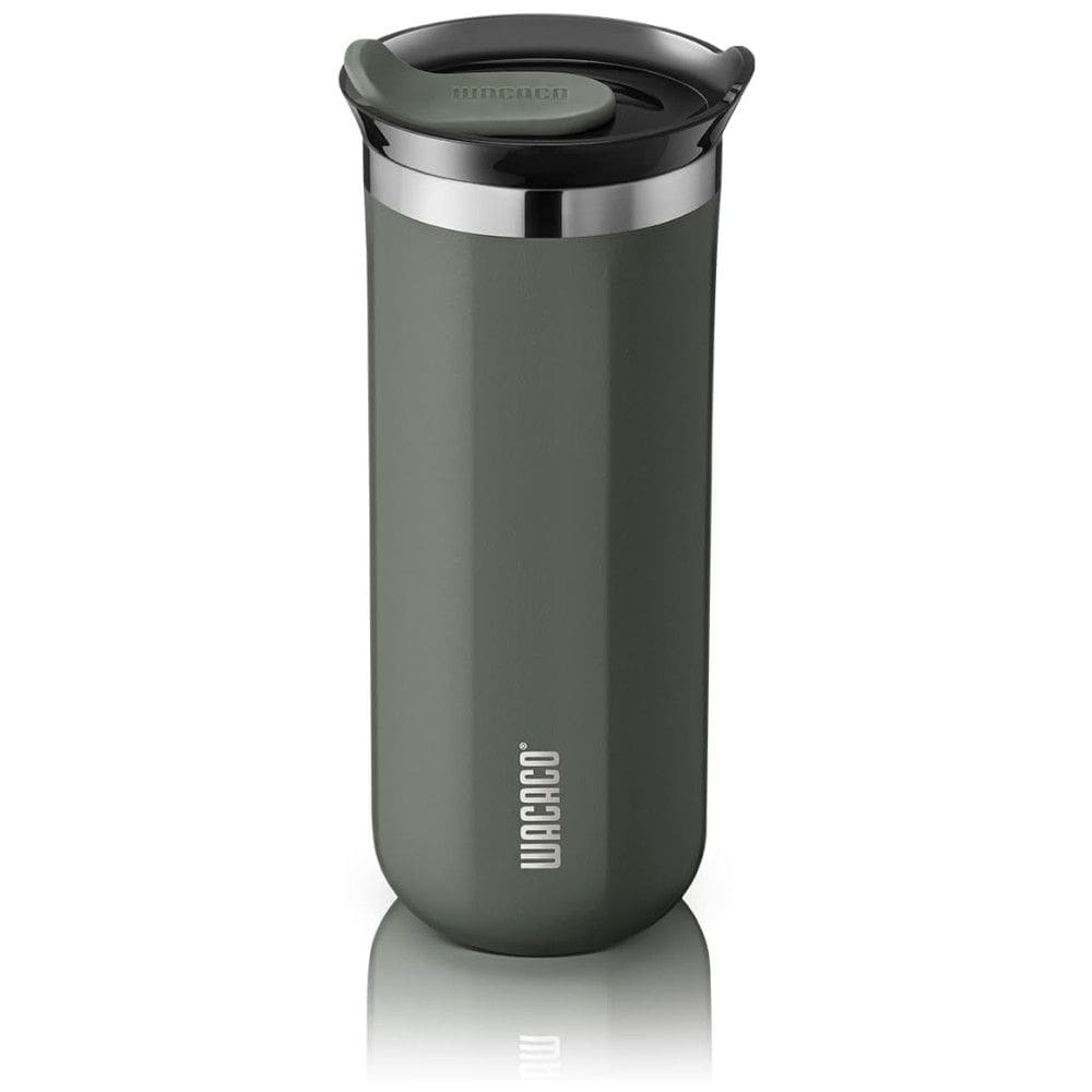 Copo para Café 435 mL Isolado a Vácuo Aço Inox Duplo com Tampa, WACACO Octaroma, Verde