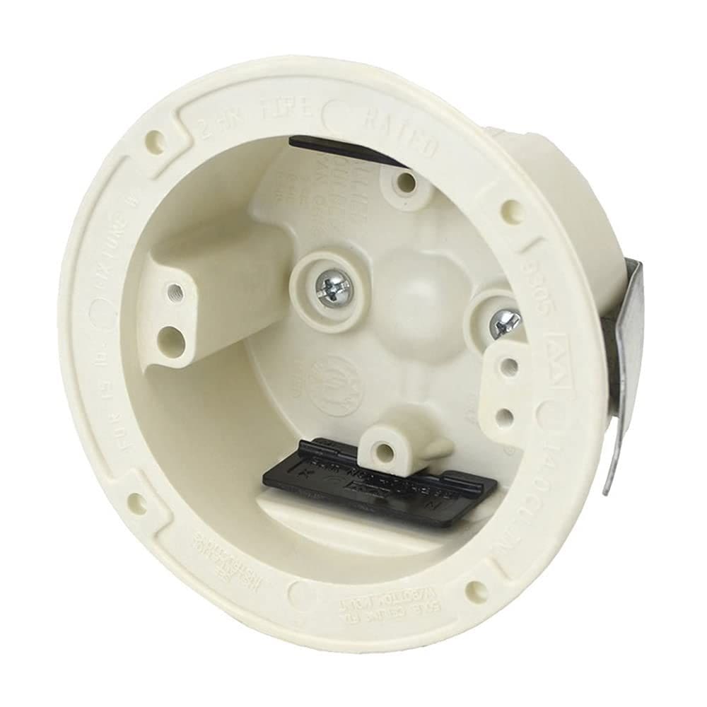 Caixa de parede redonda FiberGlassBox Old Work 8,9 cm de diâmetro 14 polegadas