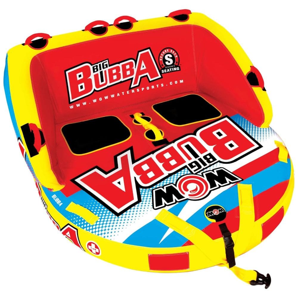 Boia Rebocável Inflável Para 2 Pessoas, Resistente, WOW SPORTS, Amarelo