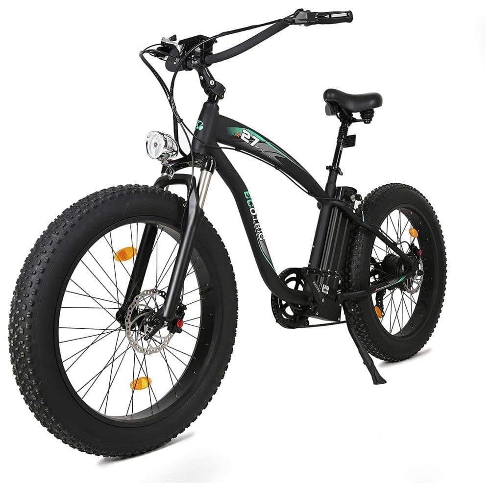 Bicicleta Elétrica Motorizada 7 Velocidades, 750W, ECOTRIC, Preto