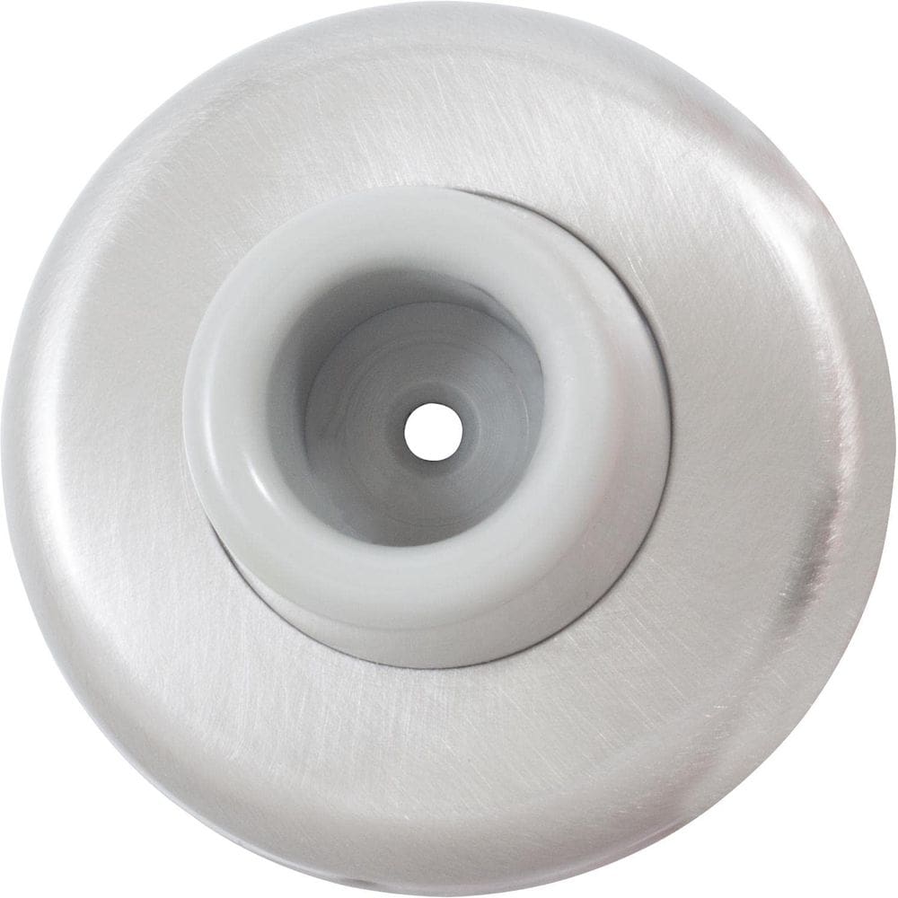 Batente de porta Stone Harbor Hardware, níquel acetinado côncavo, 6 cm