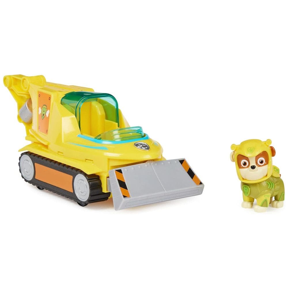 Veículo de Resgate de Tubarão-Martelo da Rubble com Boneco Colecionável para Crianças Acima de 3 Anos, Patrulha Canina, Amarelo
