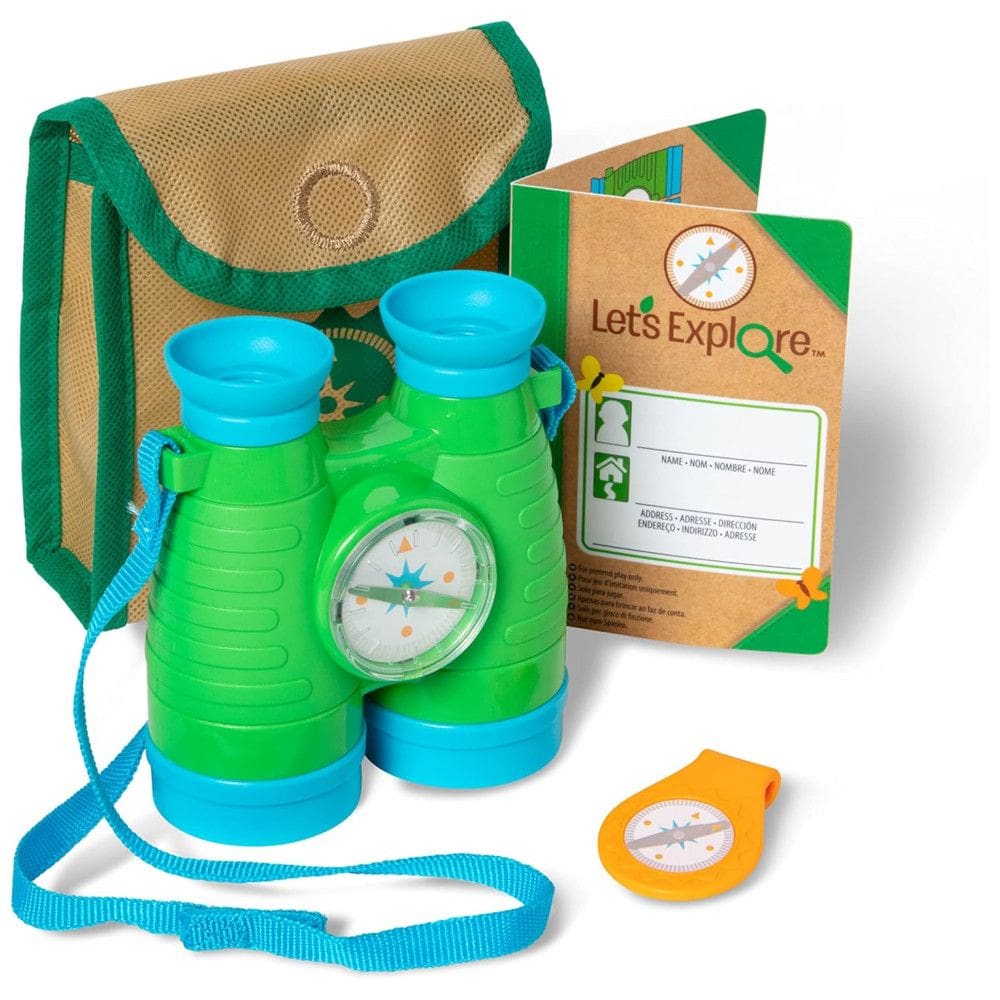 Kit Bússola e Binóculos Infantil para Atividades ao Ar Livre para Crianças Acima de 3 Anos, Melissa & Doug