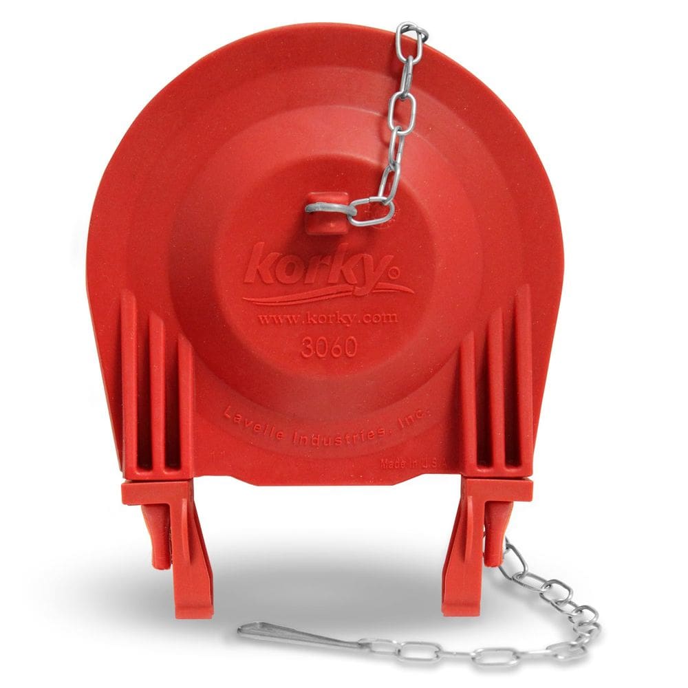 Toilet Flapper Korky 3060BP Large 3 polegadas Premium Red