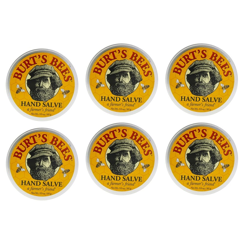 Creme unissex de 90 ml Hand Salve Burts Bees, pacote com 6