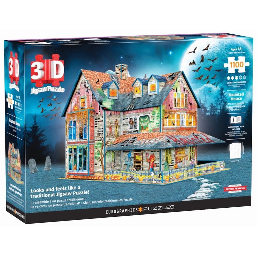 Quebra-cabeça 3D Haunted House EuroGraphics 1100 peças