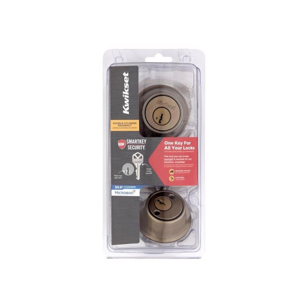 Cilindro duplo de latão antigo Lock Kwikset SmartKey Security