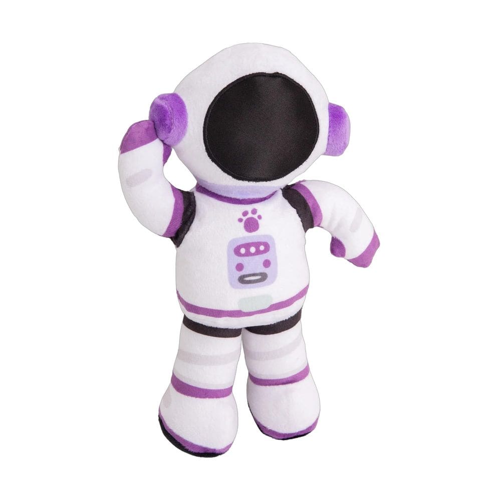 Brinquedo de pelúcia para cães Snugarooz Aurora Astronaut 25 cm com guincho
