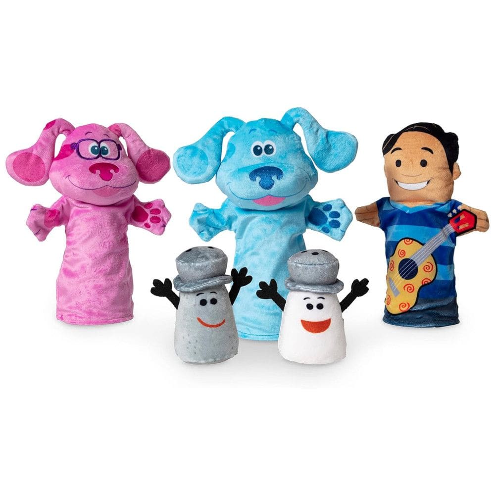 Kit 5 Fantoches de Mão, Tema Blue e Você para Crianças Acima de 2 Anos, Melissa & Doug