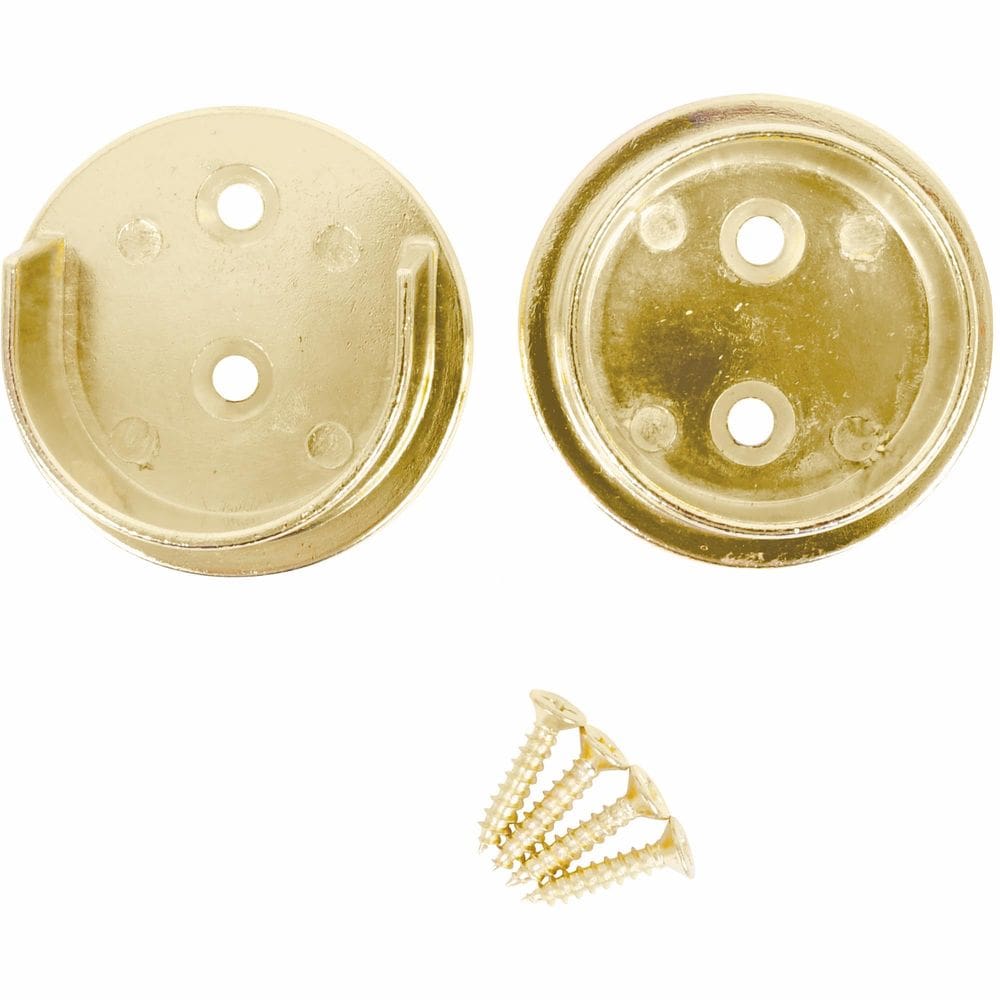 Soquete de poste pesado Stone Harbor, 2 furos, latão polido