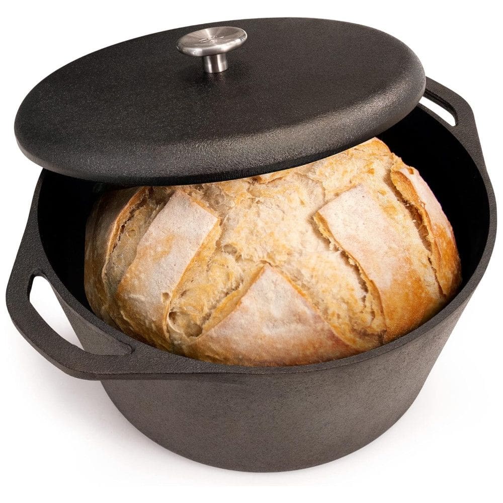 Greater Goods Panela de Ferro Fundido Profissional 5L, Pode Ir ao Forno