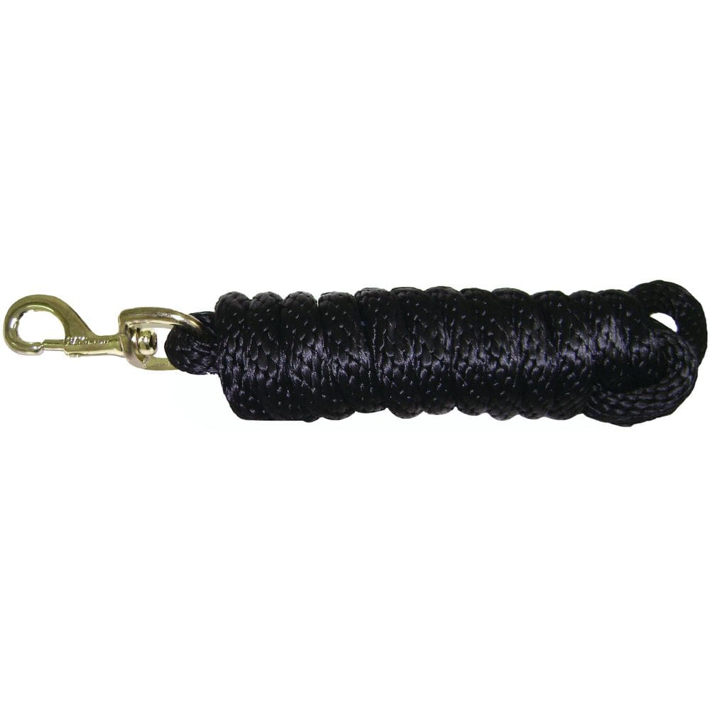 Lead Hamilton Poly com Bolt Snap Black 5/8 de espessura x 10 pés