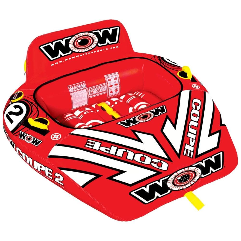 Boia Rebocável Inflável Para 3 Pessoas, Resistente, WOW SPORTS, Vermelho