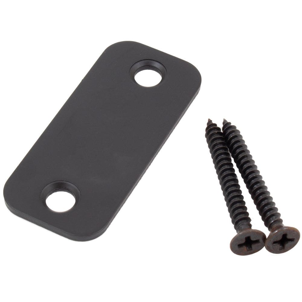 Placa de parede Stone Harbor Hardware Round Corner Matte Black 2,5x6 cm