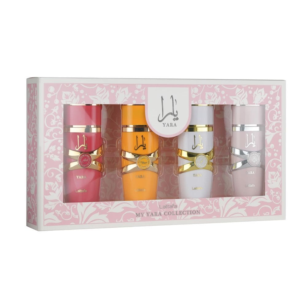 Conjunto de presentes Perfume Lattafa My Yara Collection 4x25ml para mulheres