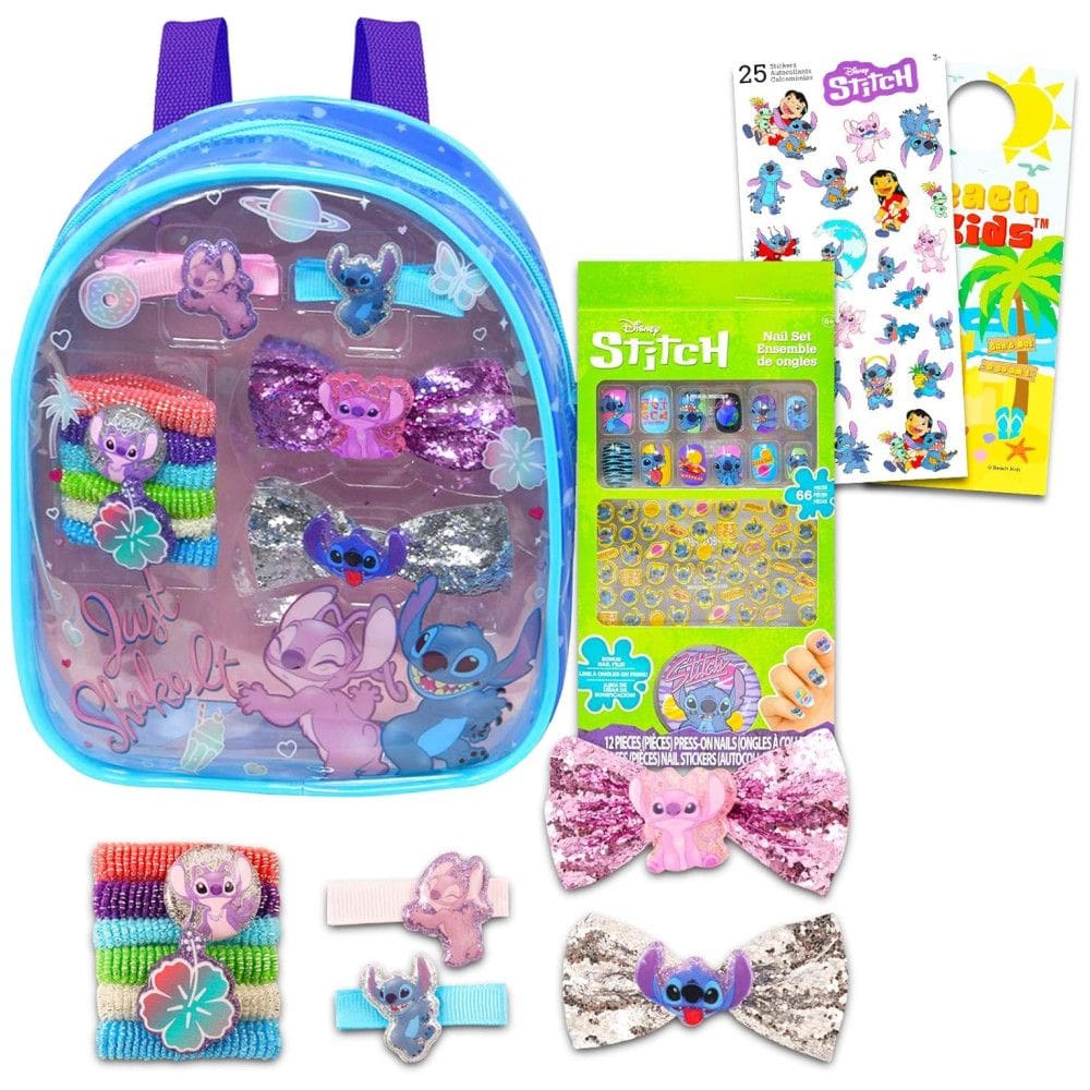 Kit Cosméticos Lilo Stitch com Maquiagem Stitch, Bolsa de Ombro, Adesivos e Muito Mais, Lilo e Stitch