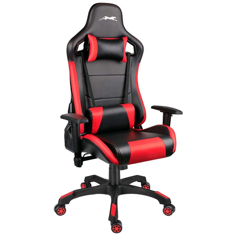 Leopard Cadeira de Escritório Gamer Giratória e Reclinável com Apoio Lombar e Cabeça, Azul