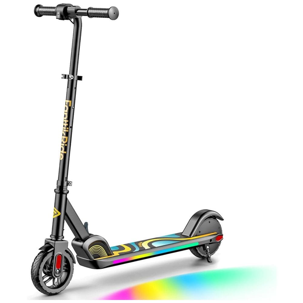 Patinete Elétrico Infantil com Luzes Coloridas, Velocidade até 16 km/h, Tela LED e Altura Ajustável para Crianças de 8 a 14 Anos