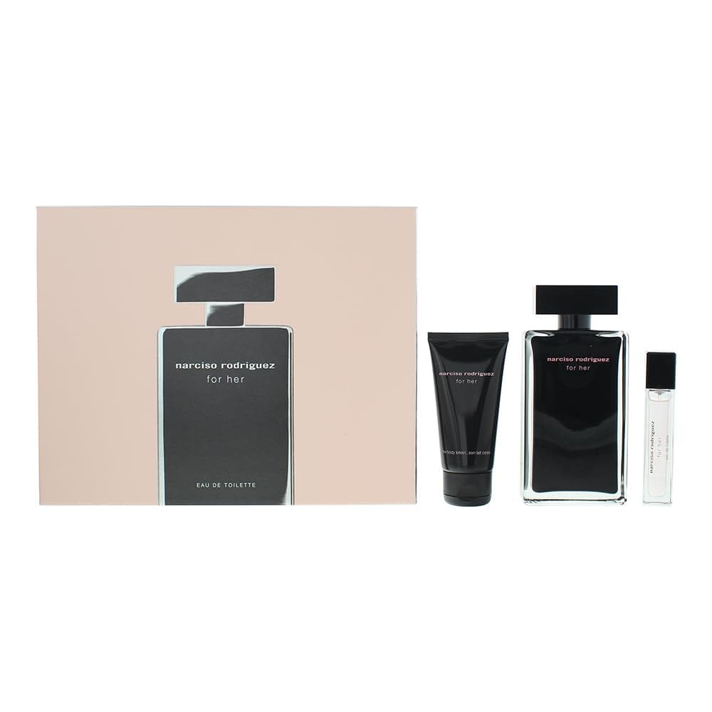 Perfume Narciso Rodriguez For Her EDT, conjunto de presente de 100 ml