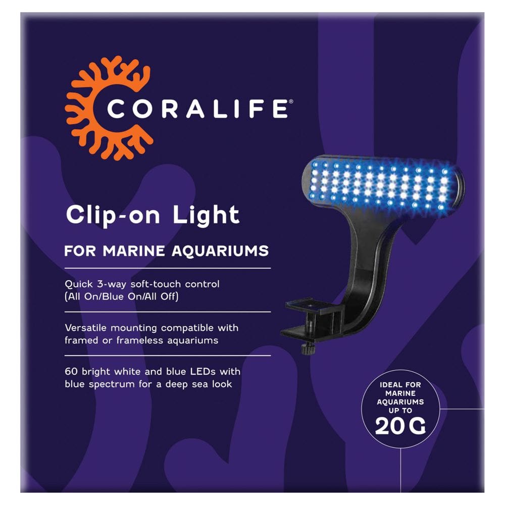 Luz LED com encaixe para aquário Coralife Marine 20 galões