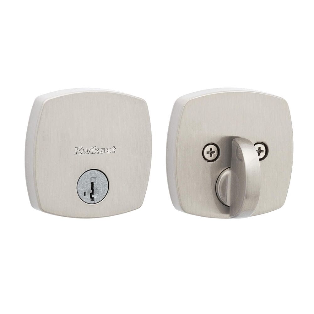Deadbolt Lock Kwikset Midtown Satin Nickel SmartKey