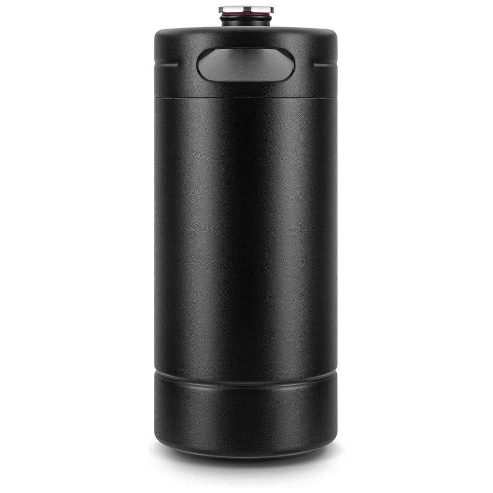 Growler Térmico 5L Portátil para Cerveja, Aço Inoxidável, GANCOWISE, Preto
