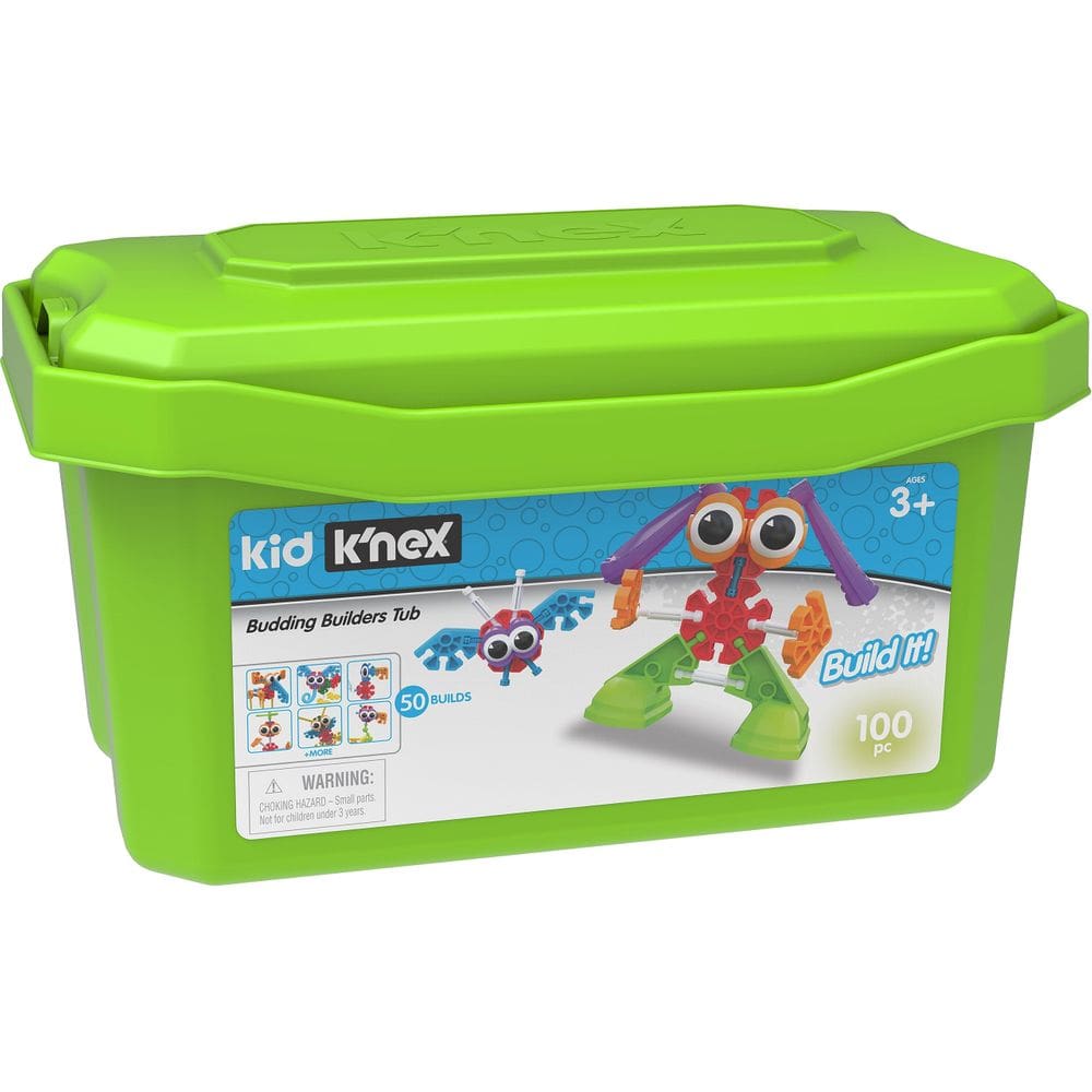 Conjunto de construção KID K`NEX Budding Builders 100 peças +3 anos