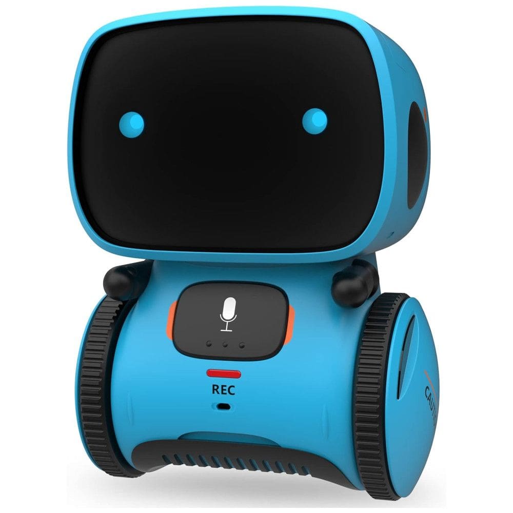 Robô Interativo com Sensor de Toque, Controle de Voz, Reconhecimento de Fala, Canta e Dança, 4 a 7 Anos, GILOBABY, Azul