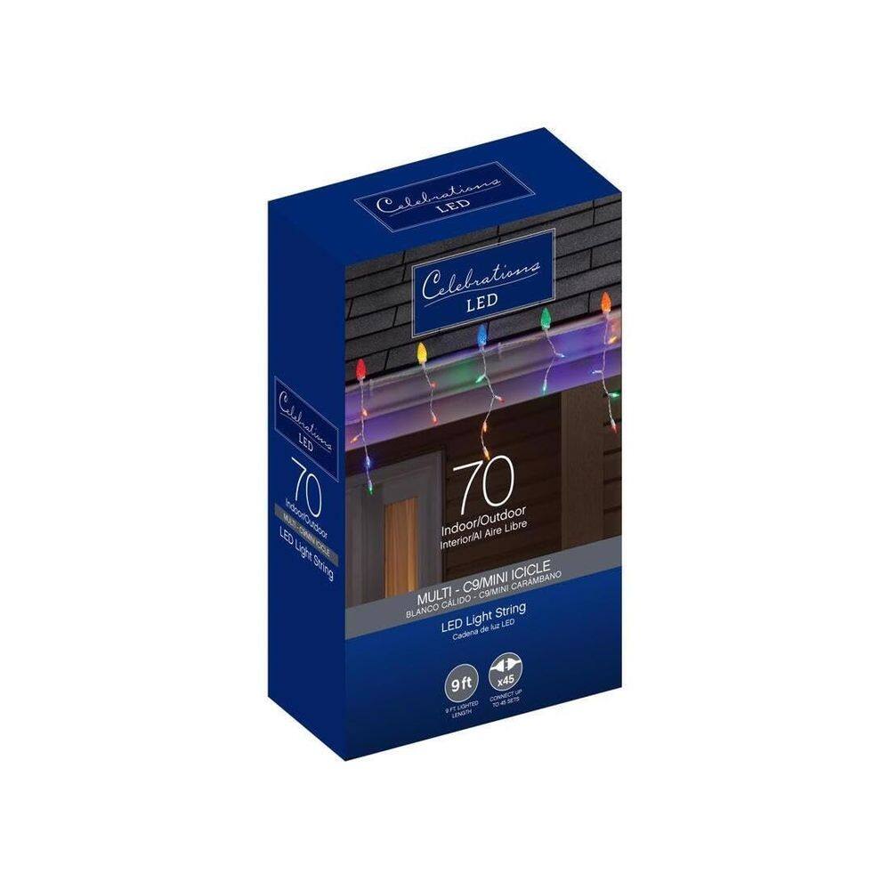Lâmpada Celebrations LED C9 Multi 70CT 2,7 m de comprimento