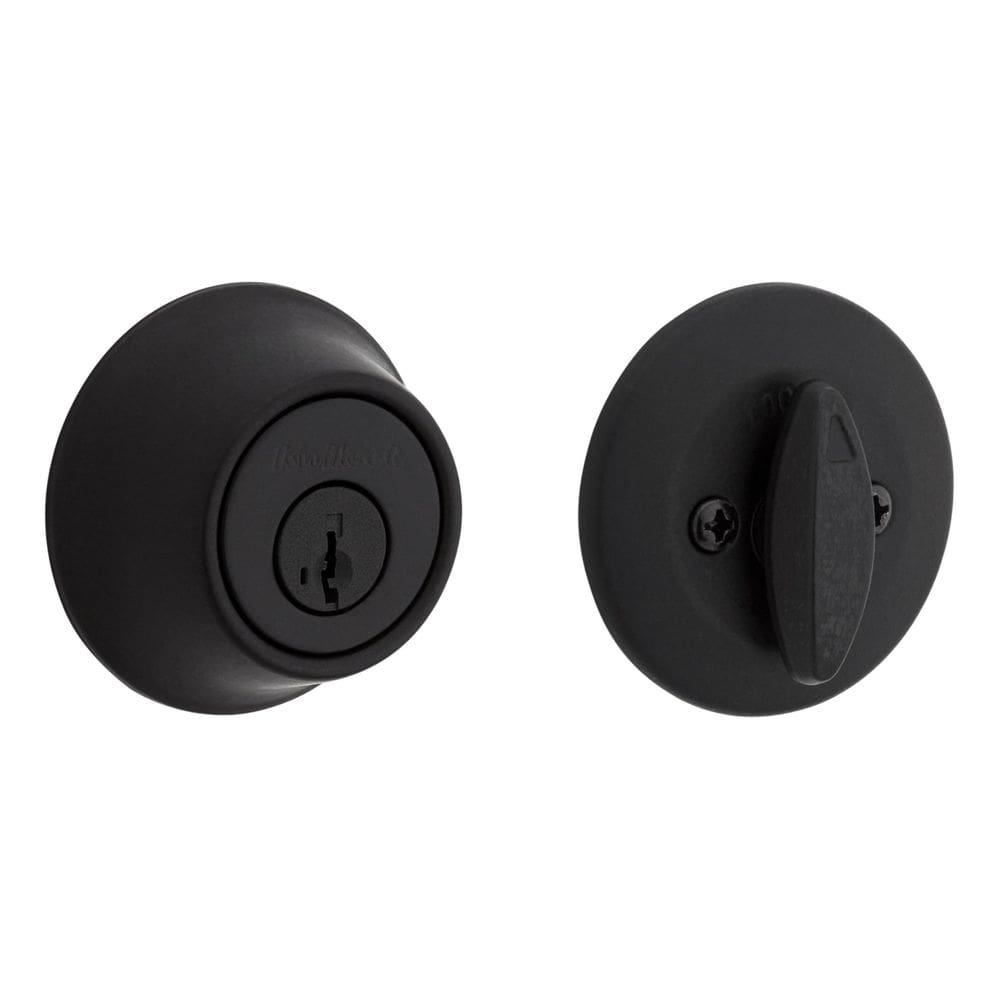 Lock Kwikset SmartKey Deadbolt preto fosco 7 cm