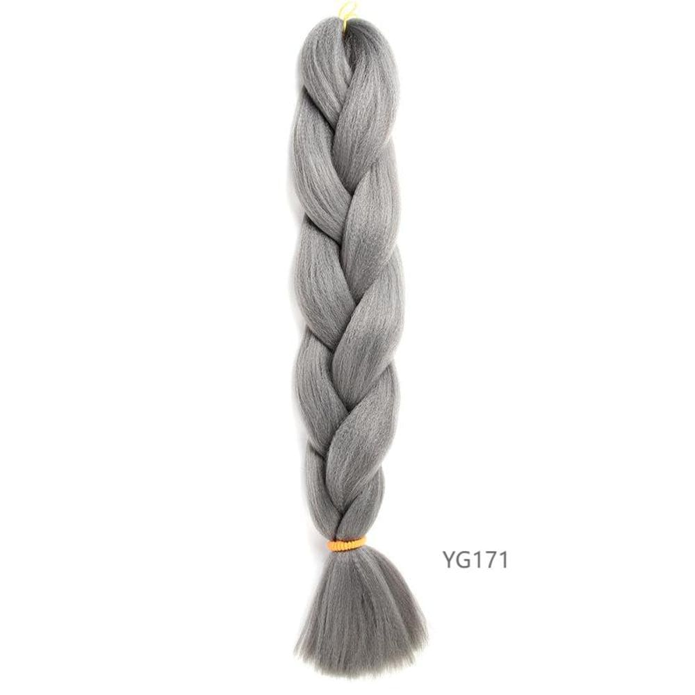 Extensões de cabelo com trança sintética de cabelo 60cm 100g para mulheres
