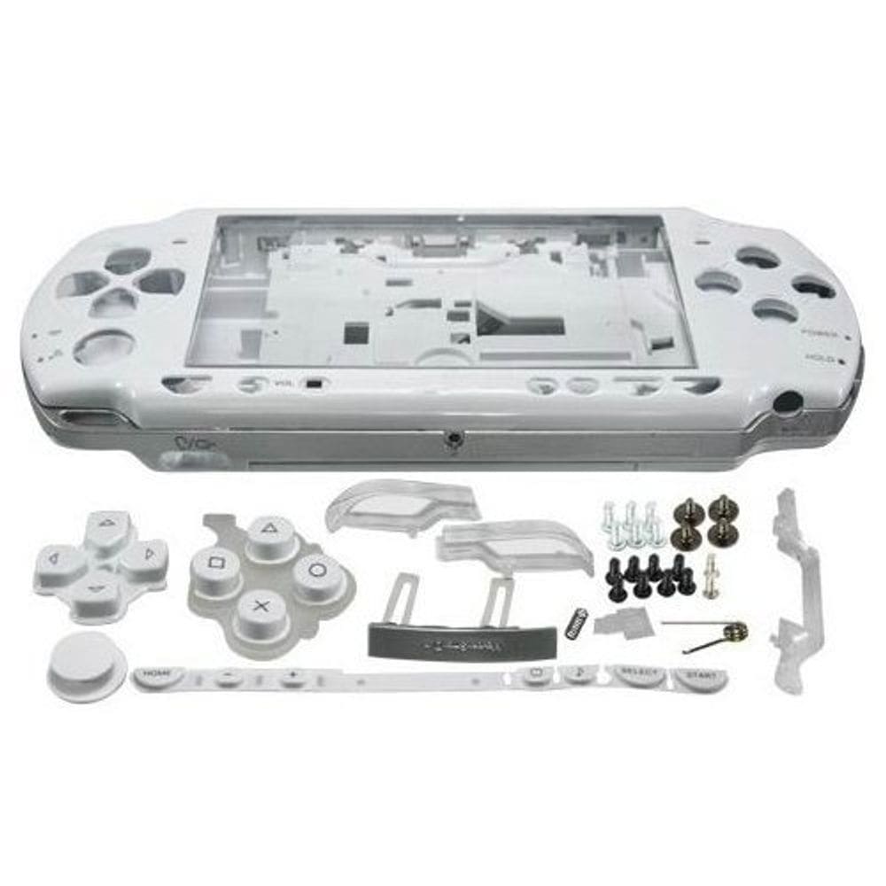 Capa de reposição Full Housing Shell para Sony PSP 2000 branca