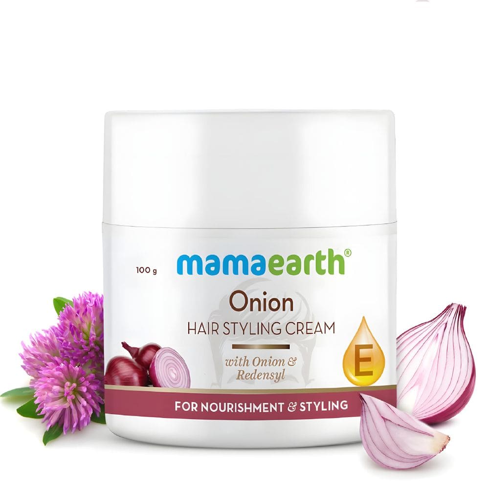 Creme de modelagem de cabelo Mamaearth Onion para homens 100g