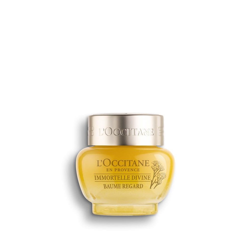Bálsamo para os olhos L`Occitane Immortelle Divine 15mL reduz visivelmente as rugas
