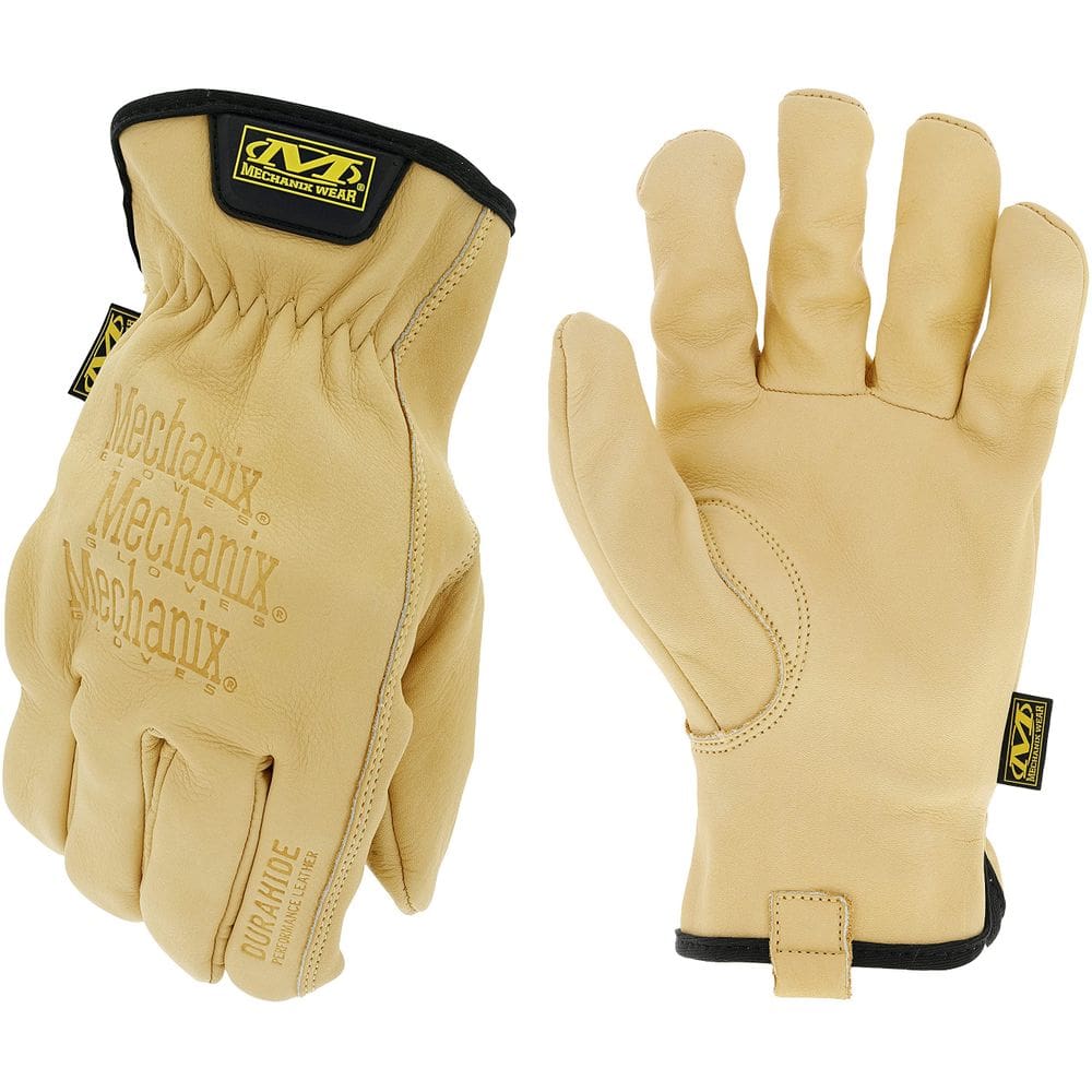 Luvas femininas Mechanix Wear Leather Cow Driver, grandes, bronzeadas