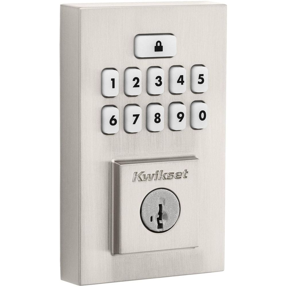 Fechadura eletrônica Kwikset 9260CNT-15S SmartCode de níquel acetinado
