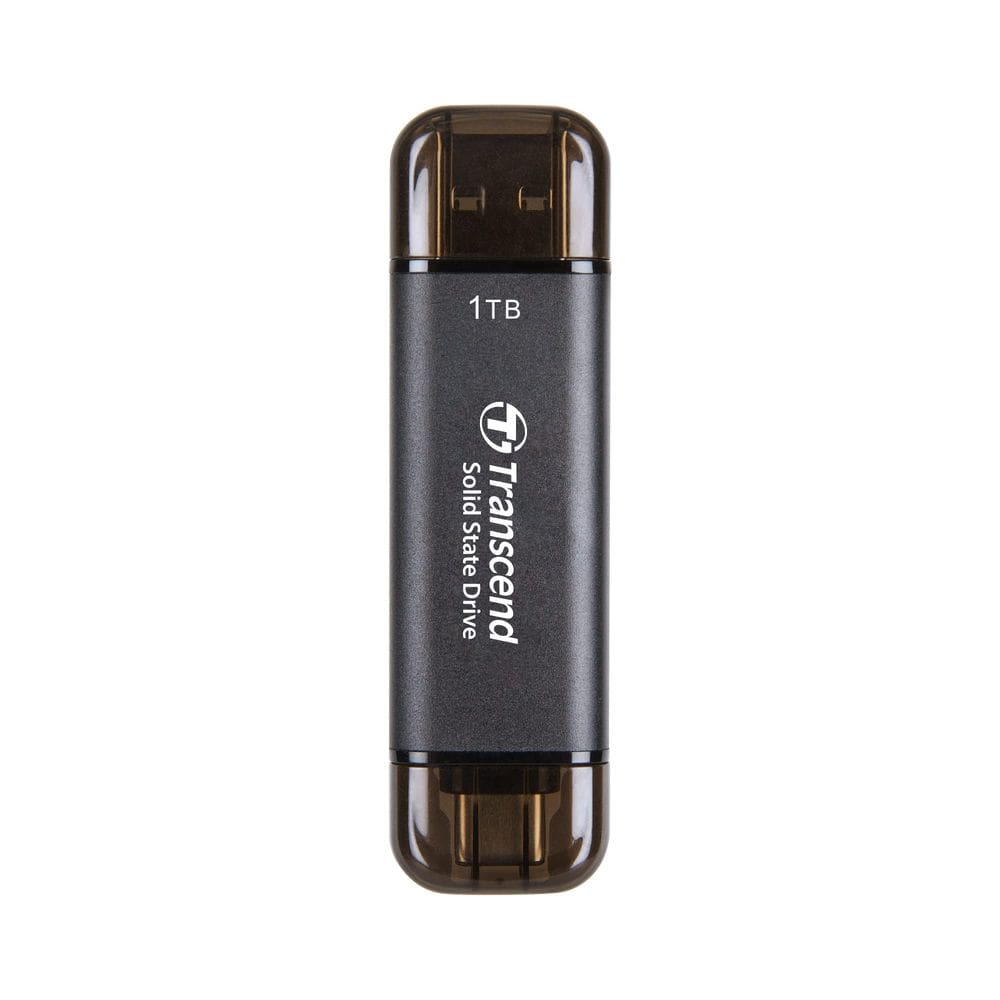 Unidade de estado sólido externa Transcend ESD310C 1TB preta
