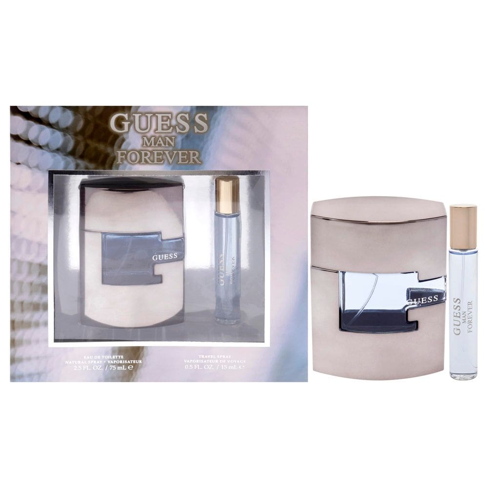 Conjunto de presente Perfume Guess Forever para homens, spray EDT de 75 ml