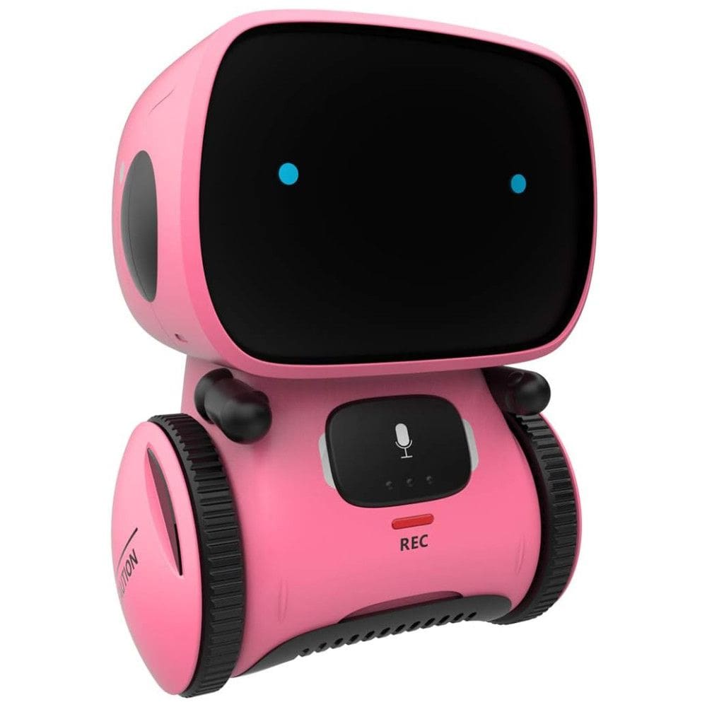 Robô Interativo com Sensor de Toque, Controle de Voz, Reconhecimento de Fala, Canta e Dança, 4 a 7 Anos, 98K, Rosa