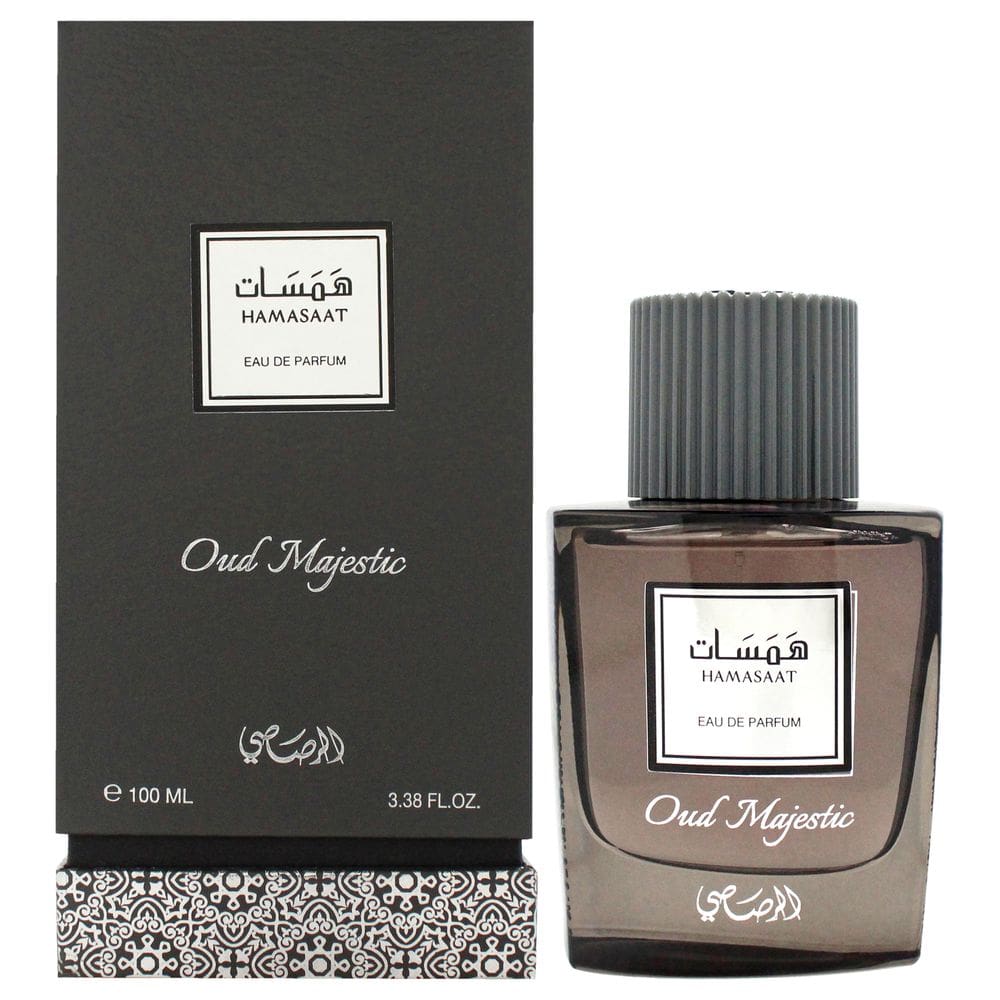 Perfume Rasasi Hamasaat Oud Majestic EDP 100ml para unissex